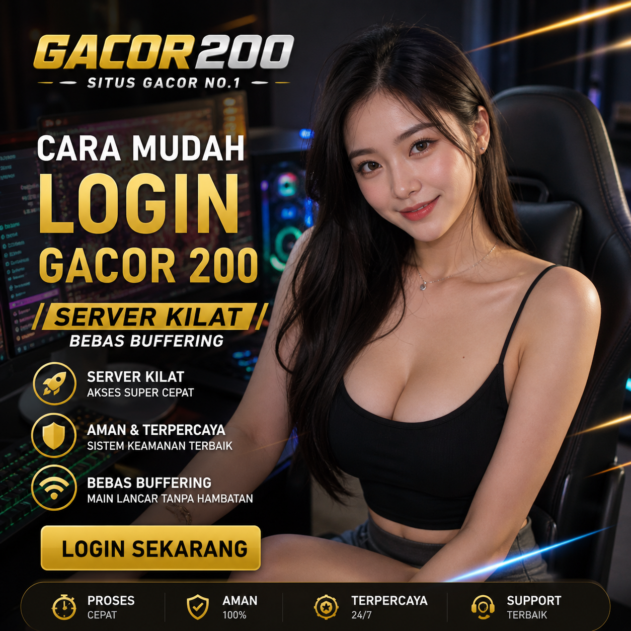 GACOR200 ¶ Cara Mudah Login GACOR 200 Server Kilat Bebas Buffering by Hey siriusly
